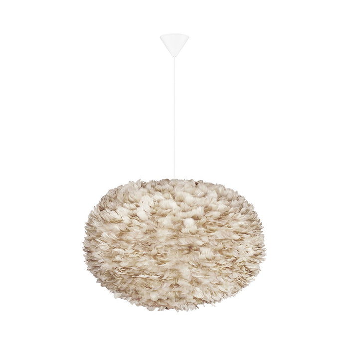 Umage Eos X-large hanglamp light brown - met koordset wit - Ø 75 cm
