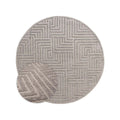 Nordic Weavers Rond vloerkleed Scandinavisch - Contour Gem grijs - 160