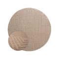 Nordic Weavers Rond vloerkleed Scandinavisch - Contour Gem beige - 140