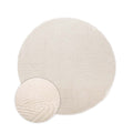 Nordic Weavers Rond vloerkleed Scandinavisch - Contour Bend crème -