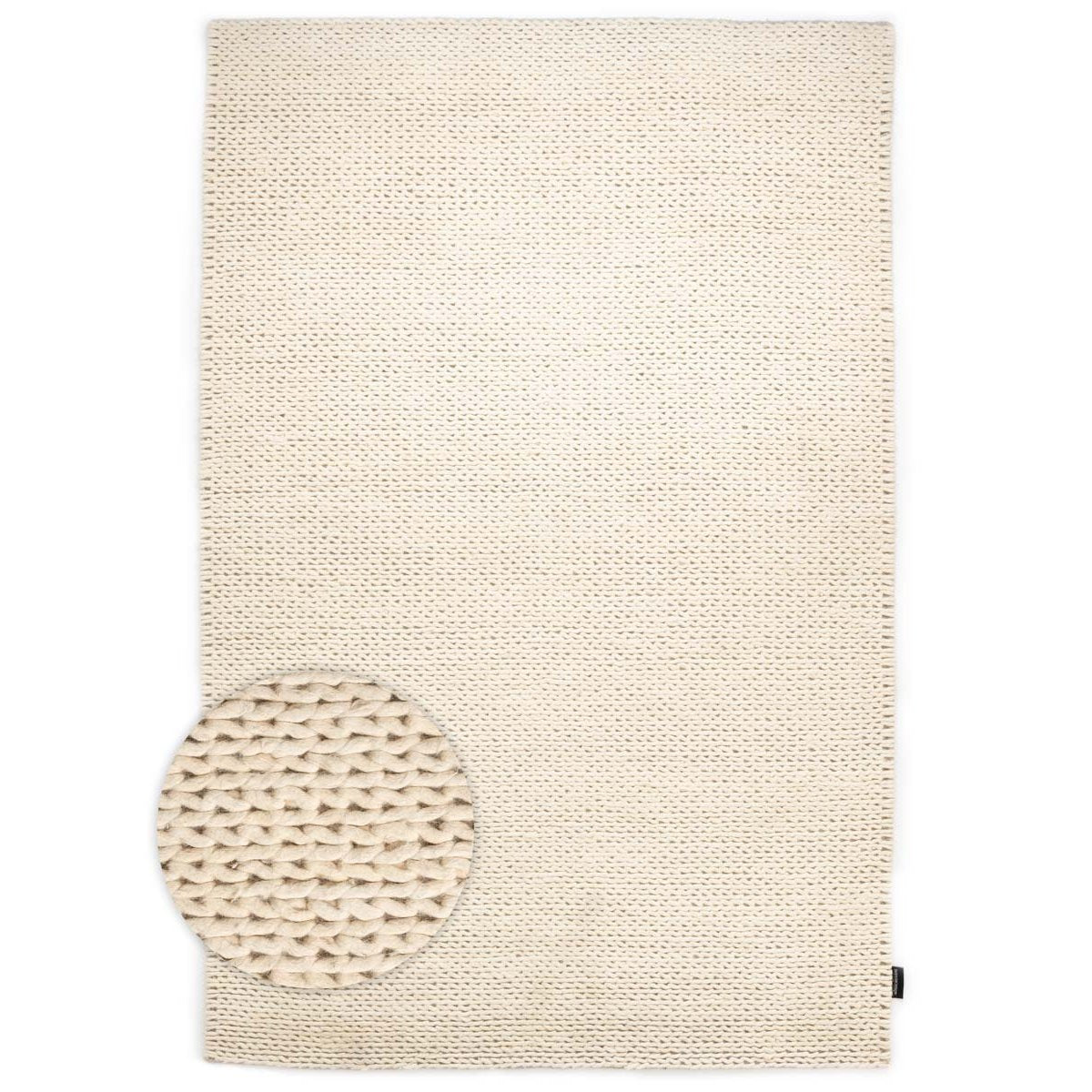 Nordic Weavers Wollen vloerkleed - Hyssing ivoor - 160x240 cm