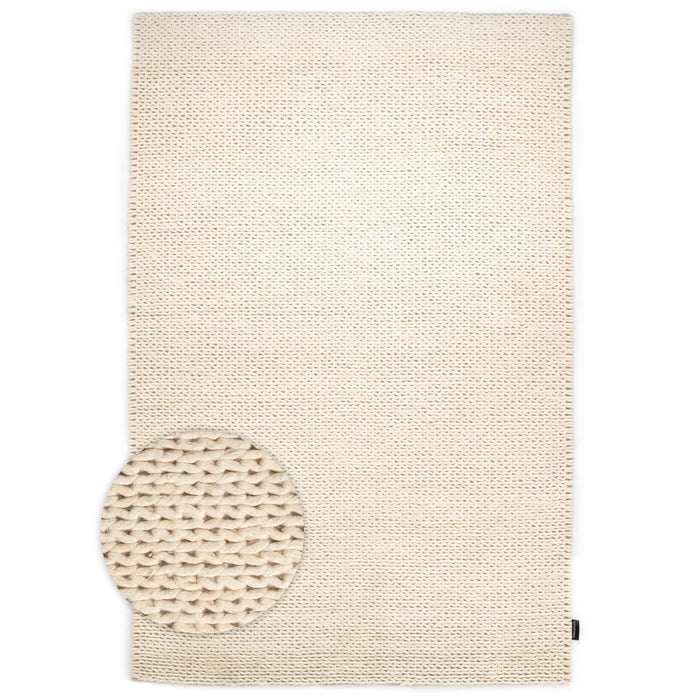 Nordic Weavers Wollen vloerkleed - Hyssing ivoor - 160x240 cm