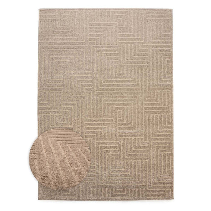 Nordic Weavers Scandinavisch vloerkleed - Contour Gem beige - 240x340