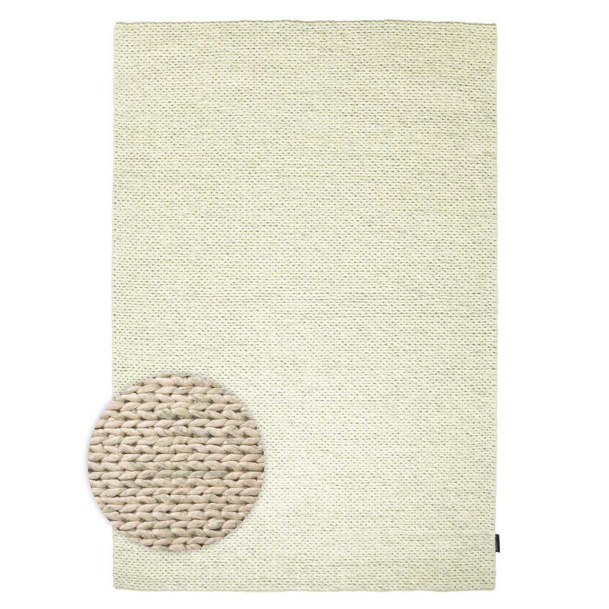 Nordic Weavers Wollen vloerkleed - Hyssing mintgroen - 240x340 cm