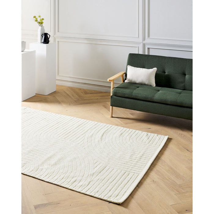 Beliani - DAGARI - Vloerkleed - Beige - 160 x 230 cm - Wol