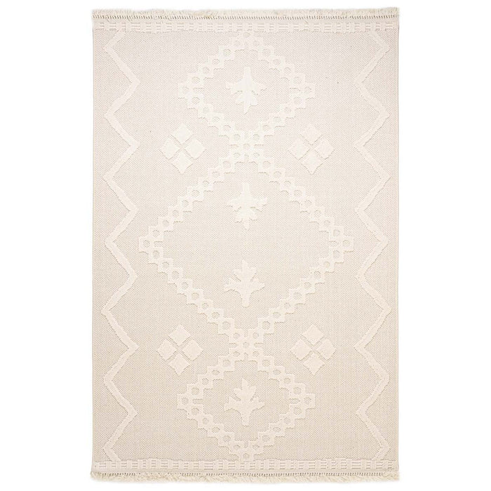 Nordic Weavers Japandi vloerkleed - Knit Fusion Wit - 80x150 cm