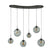 Giga Meubel - Hanglamp Zwart Glas - 135x60x150cm - Stellar