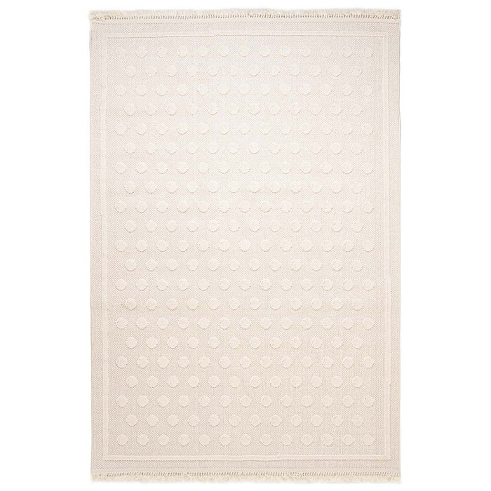 Nordic Weavers Japandi vloerkleed - Knit Dots wit - 120x170 cm