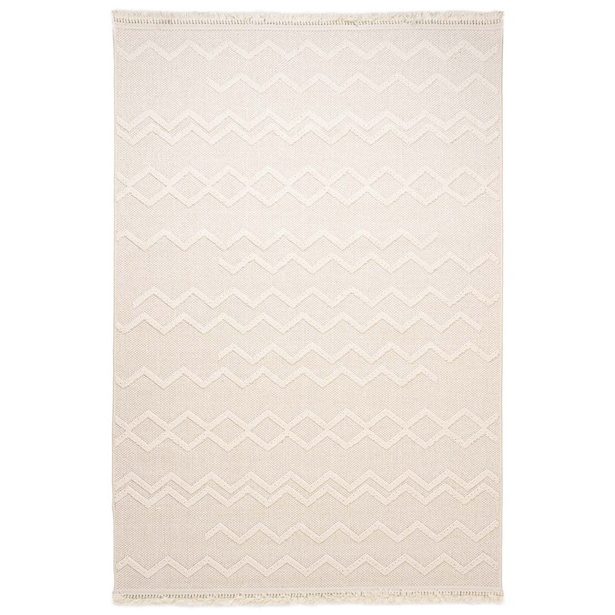 Nordic Weavers Japandi vloerkleed - Knit Aura wit - 240x340 cm