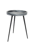 Giga Meubel - Bijzettafel Grijs Marmer - 33x33x45cm - Karrara