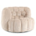 DÉJA Living - Draaifauteuil Beige Stof - 100x98x72cm - Trones