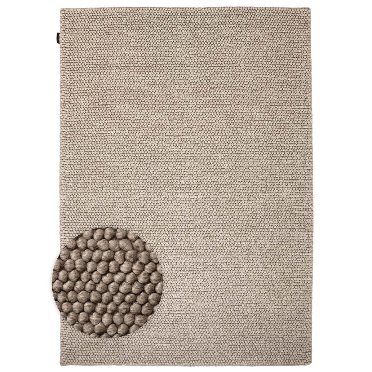 Nordic Weavers Wollen vloerkleed - Fjell zandkleur - 240x340 cm