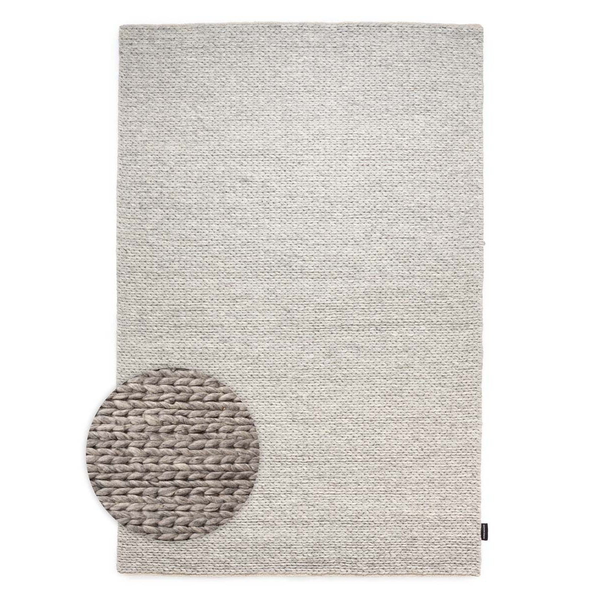 Nordic Weavers Wollen vloerkleed - Hyssing lichtgrijs - 200x300 cm