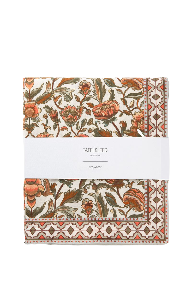 Sissy-Boy Multicolour tafelkleed met bloemenprint (160x300 cm)