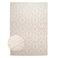 Nordic Weavers Scandinavische loper - Contour Diamond crème - 80x300