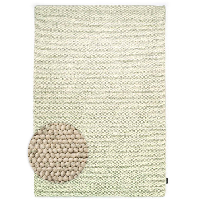 Nordic Weavers Wollen vloerkleed - Fjell mintgroen - 300x400 cm