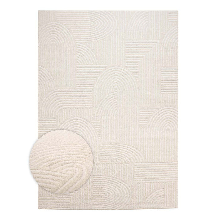 Nordic Weavers Scandinavisch vloerkleed - Contour Bend crème - 240x340