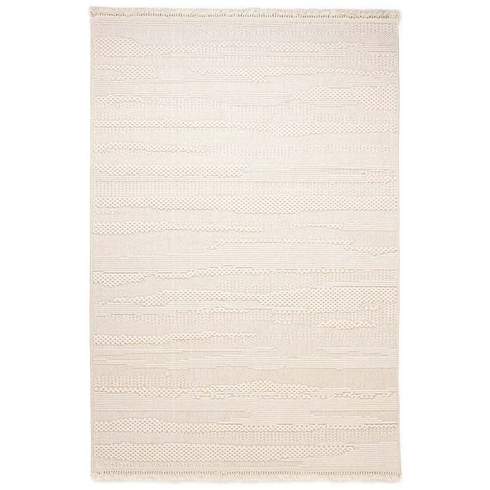 Nordic Weavers Japandi vloerkleed - Knit Tranquil wit - 240x340 cm