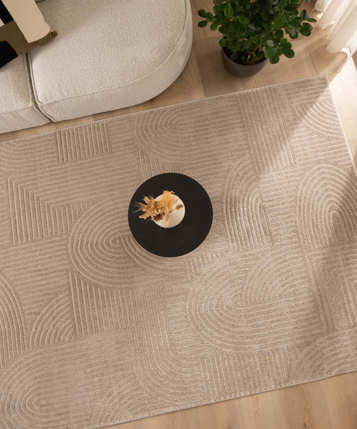 Nordic Weavers Scandinavisch vloerkleed - Contour Bend beige - 200x300