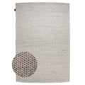 Nordic Weavers Wollen vloerkleed - Vridning lichtgrijs - 240x340 cm