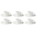 Palmer Kop en schotel White Delight 15 cl - 16 cm Wit 6 stuks