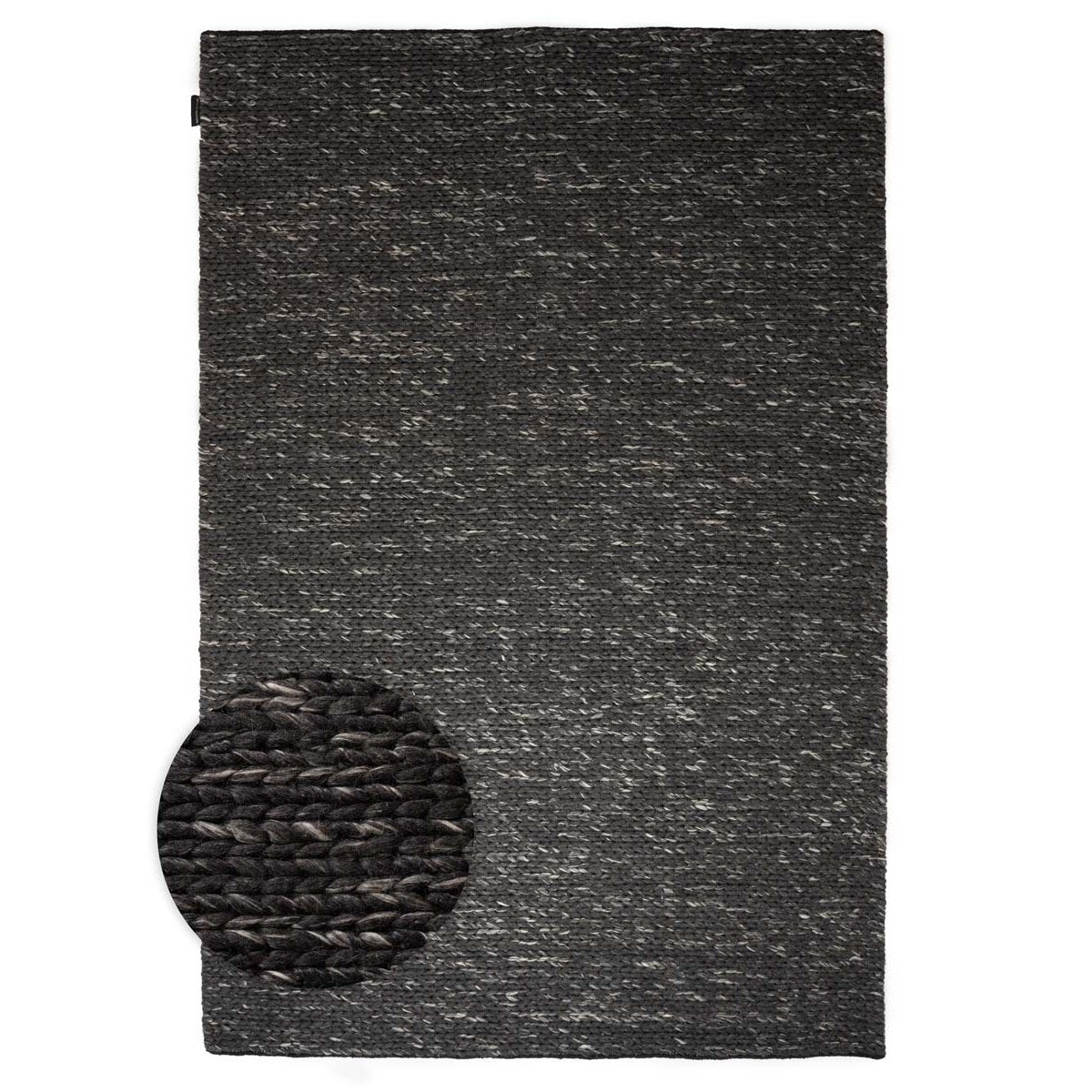 Nordic Weavers Wollen vloerkleed - Hyssing zwart - 300x400 cm