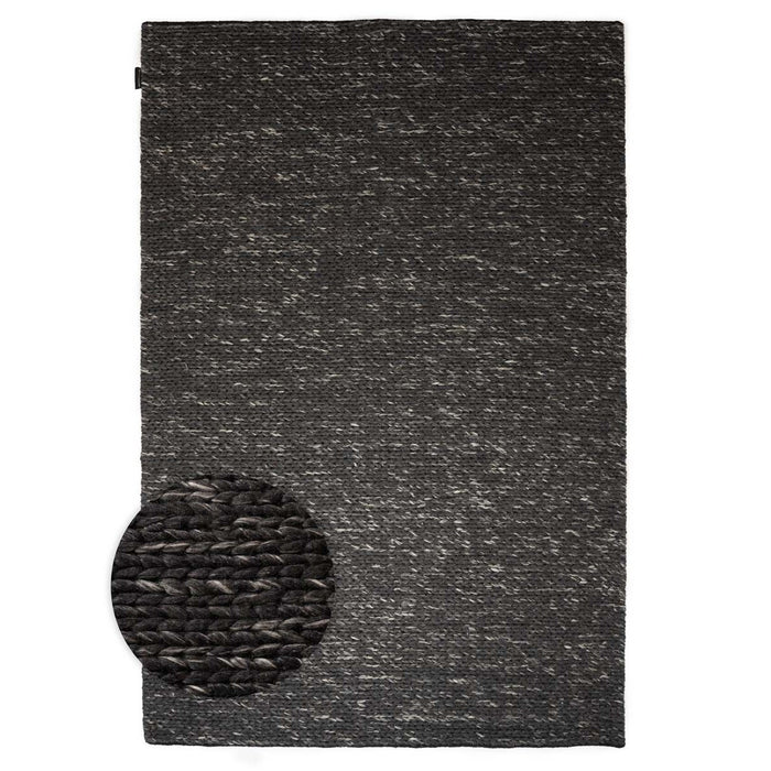 Nordic Weavers Wollen vloerkleed - Hyssing zwart - 300x400 cm