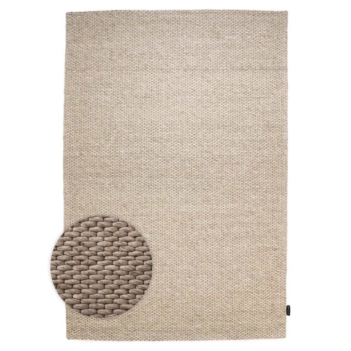 Nordic Weavers Wollen vloerkleed - Vridning zandkleur - 300x400 cm