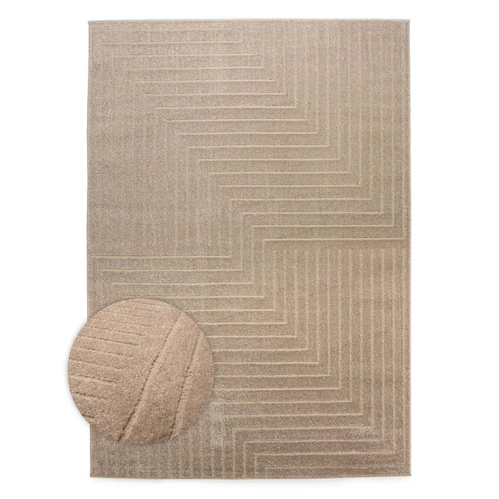 Nordic Weavers Scandinavisch vloerkleed - Contour Edge beige - 240x340