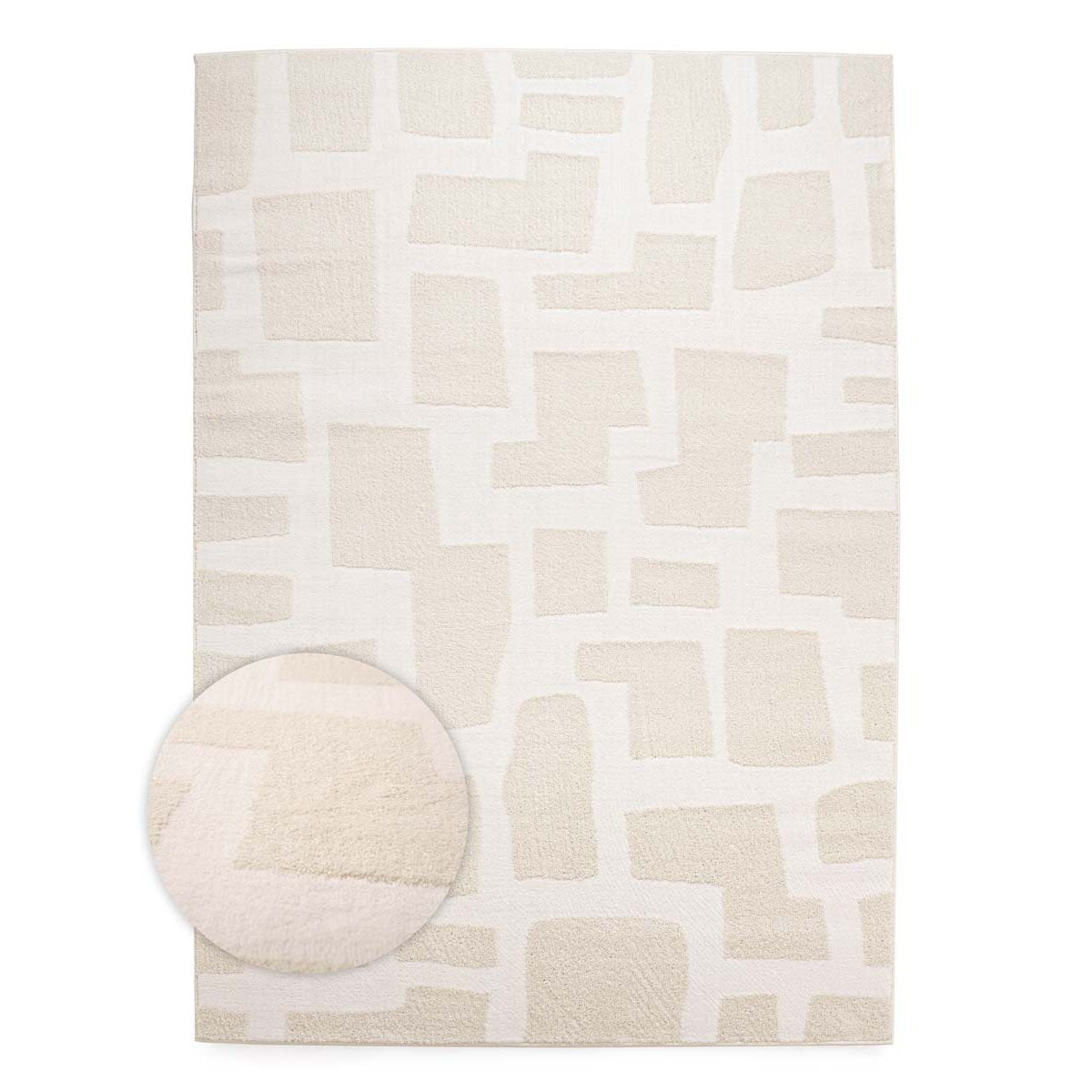 Nordic Weavers Scandinavisch vloerkleed - Contour Stone crème - 80x200