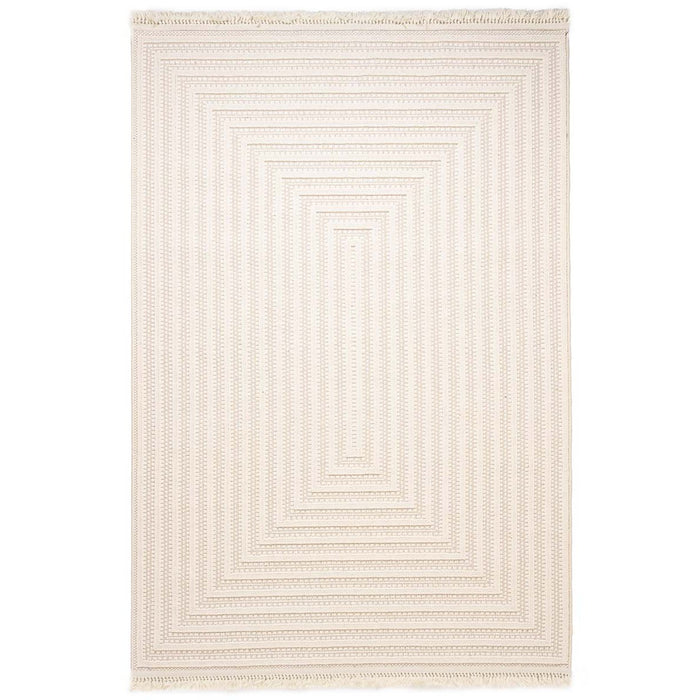 Nordic Weavers Japandi vloerkleed - Knit Elevate wit - 80x150 cm