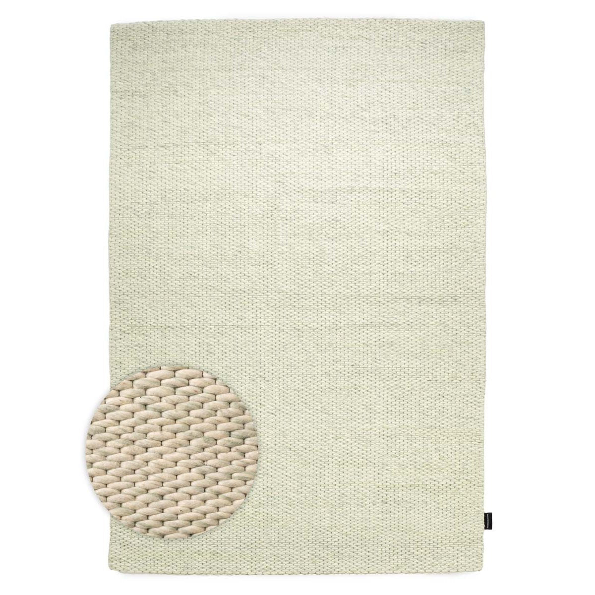 Nordic Weavers Wollen vloerkleed - Vridning mintgroen - 300x400 cm