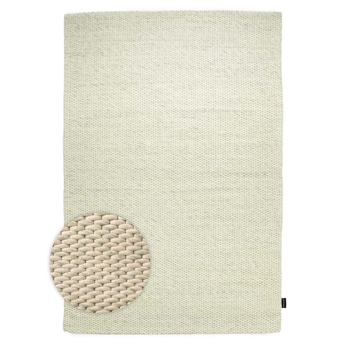 Nordic Weavers Wollen vloerkleed - Vridning mintgroen - 300x400 cm