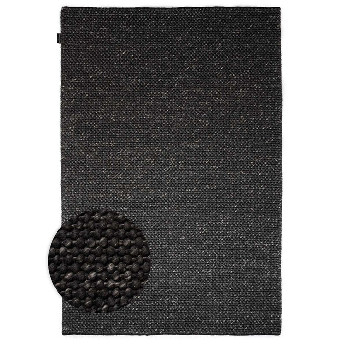 Nordic Weavers Wollen vloerkleed - Løkke zwart - 300x400 cm