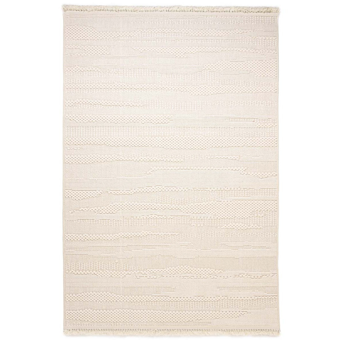 Nordic Weavers Japandi vloerkleed - Knit Tranquil wit - 160x230 cm