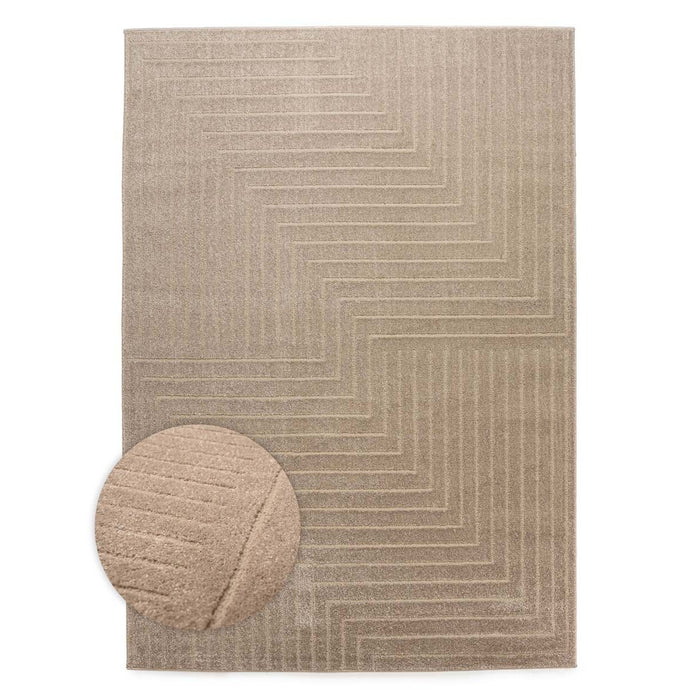 Nordic Weavers Vierkant vloerkleed Scandinavisch - Contour Edge beige
