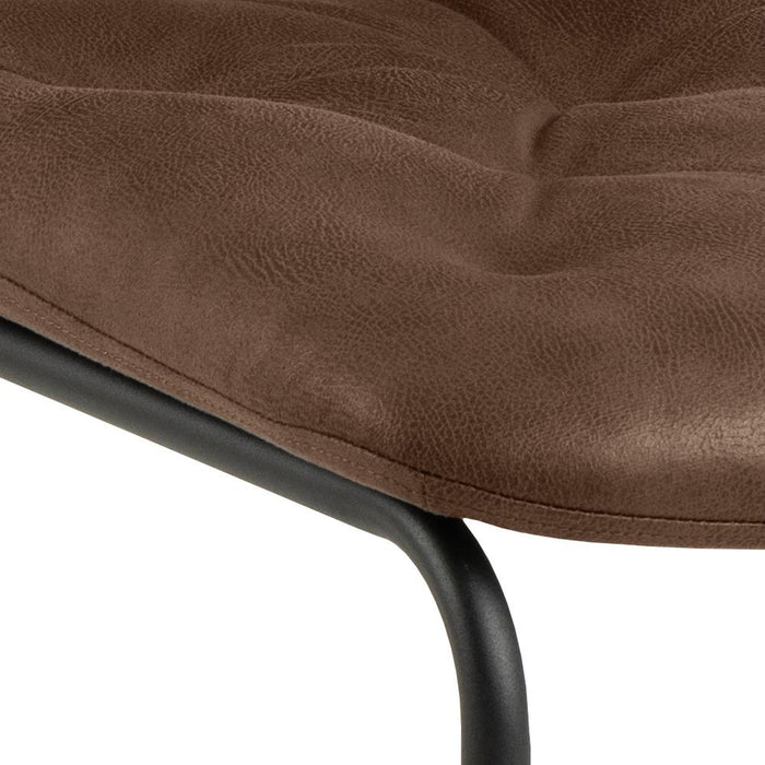 Hioshop Kopal eetkamerstoel bruin.