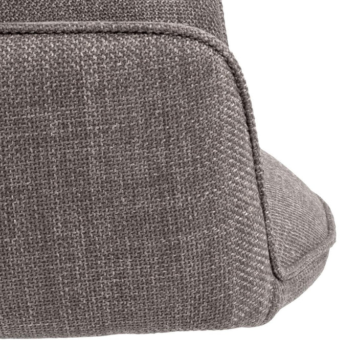 Hioshop Lenda eetkamerstoel met armleuningen draaifunctie bruin.
