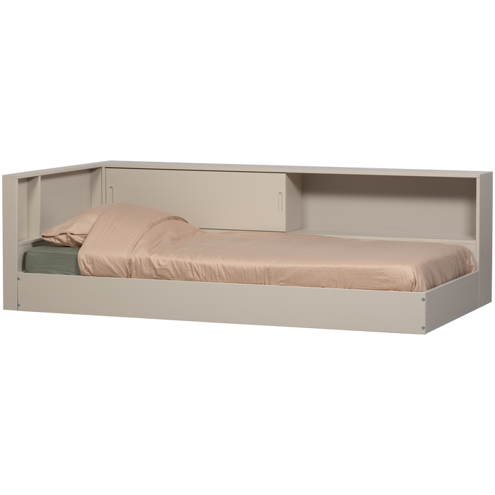 WOOOD Carter Hoekbed Links|Rechts - Grenenhout - Dust|Beige - 90x200