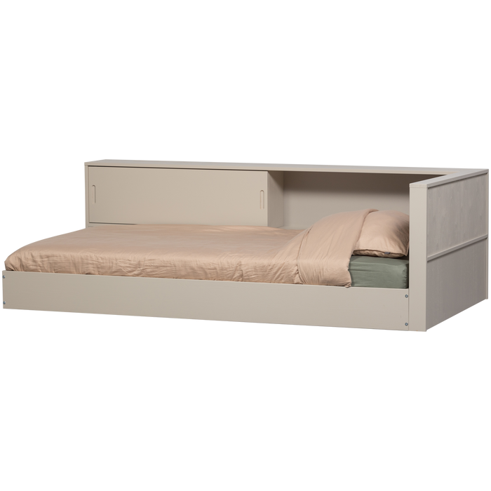 WOOOD Carter Hoekbed Links|Rechts - Grenenhout - Dust|Beige - 90x200