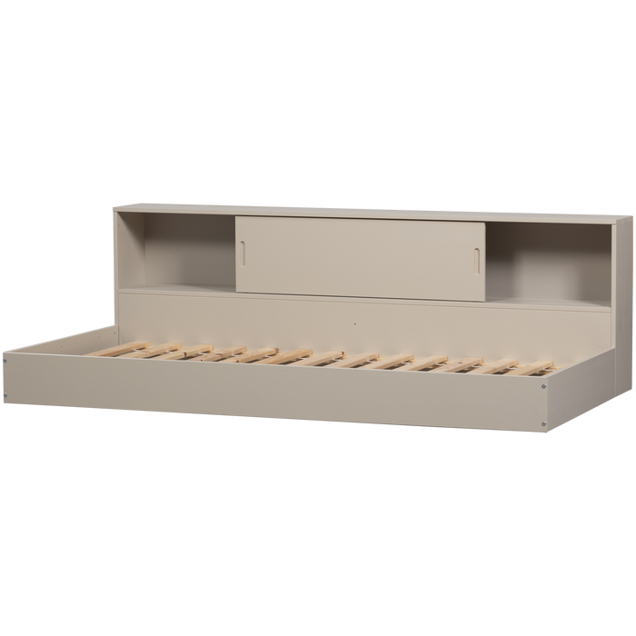 WOOOD Carter Bed - Grenenhout - Dust|Beige - 90x200