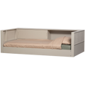 WOOOD Carter Bedbank - Grenenhout - Dust|Beige - 90x200