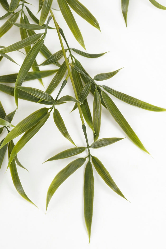 Mica Decorations Bamboe Kunst Hangplant - L105 x B35 x H3 cm - Groen