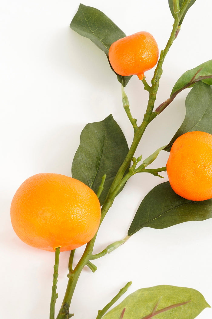 Mica Decorations Tangerine Kunsttak - H104 cm - Oranje