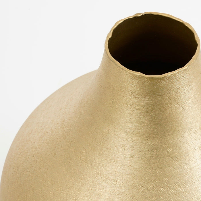 Mica Decorations Kyan Vaas - H31 x Ø25 cm - Aluminium - Champagne