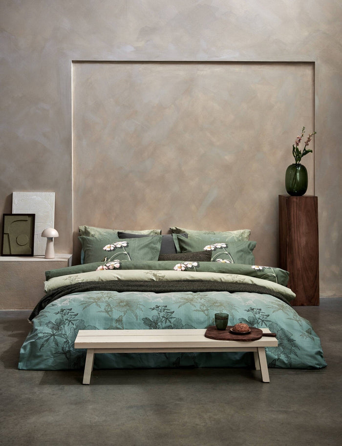 Starling Dekbedovertrek Smoke Green | 240 x 200|220 cm | Groen