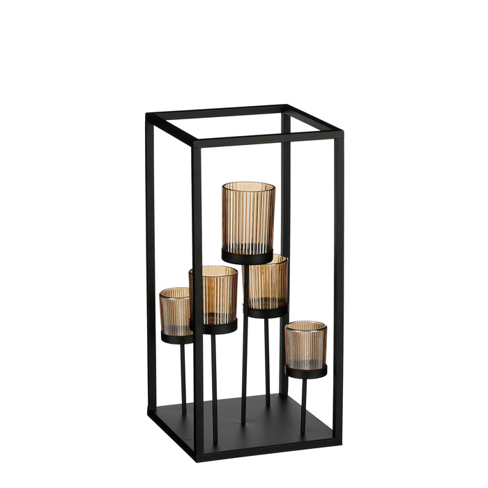 Mica Decorations Kandelaar Lomond - 20x20x42 cm - Ijzer - Goud