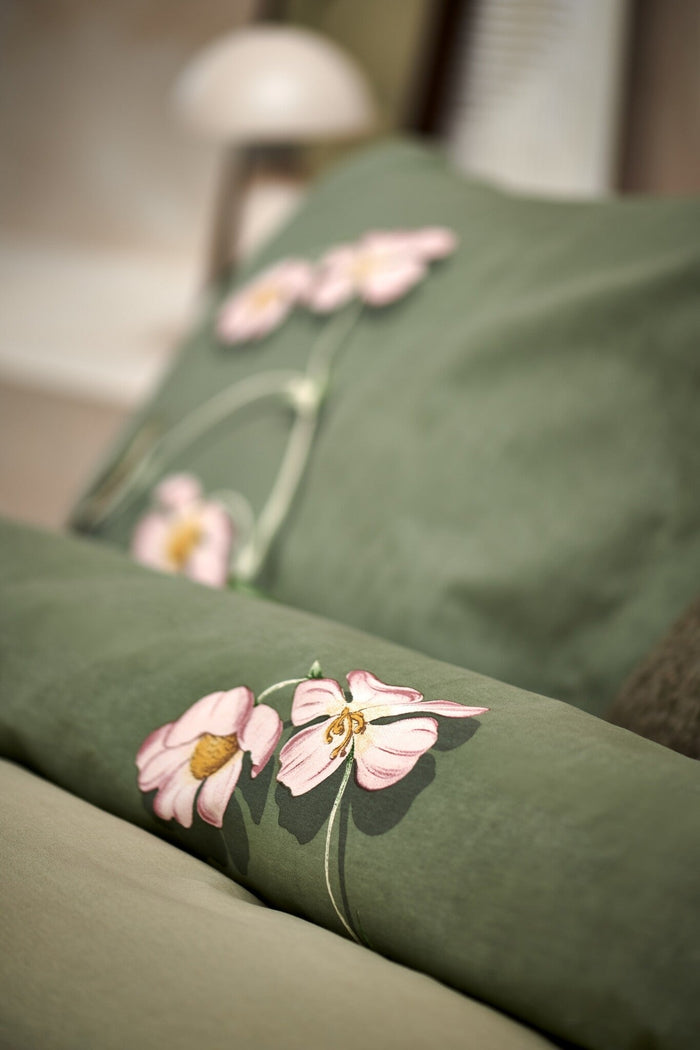 Starling Dekbedovertrek Smoke Green | 140 x 200|220 cm | Groen