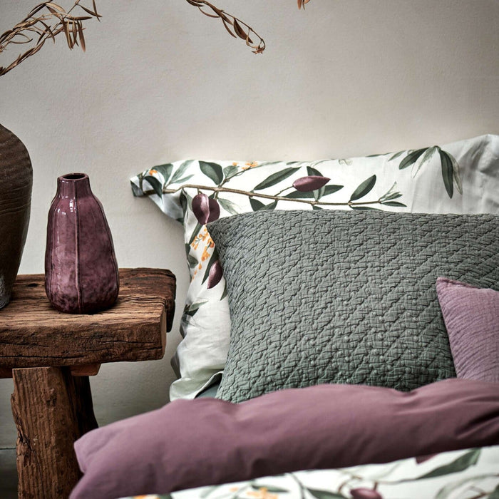 Olive Dekbedovertrek | 200 x 200|220 cm | Groen | Satijnkatoen