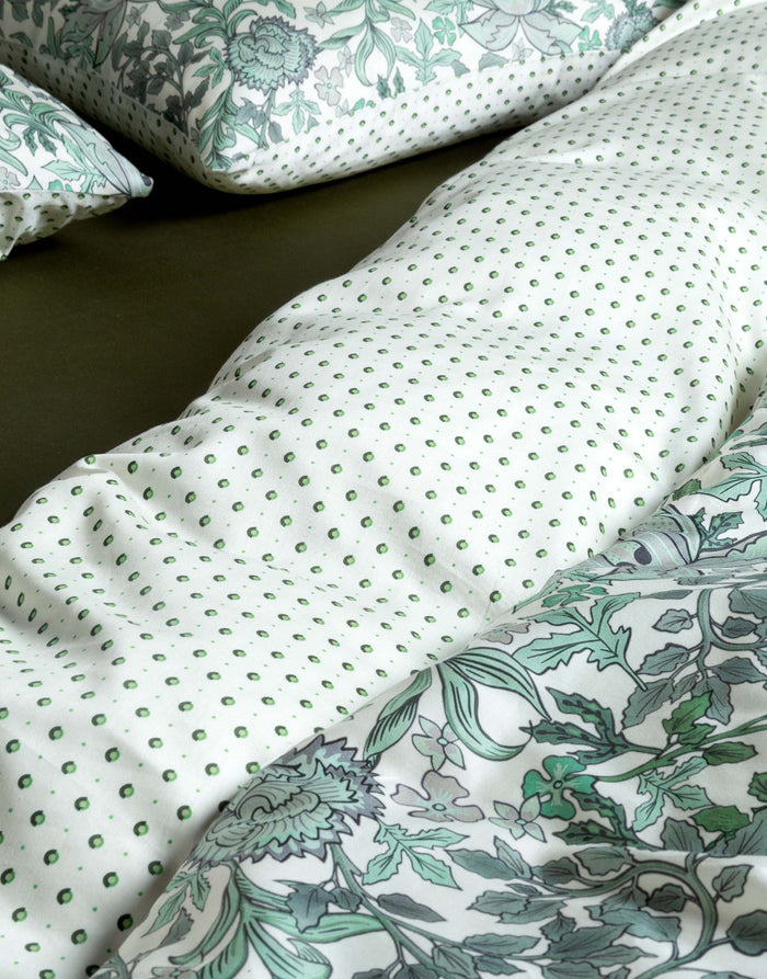 Essenza Dekbedovertrek Katoen Satijn Ophelia - greenish